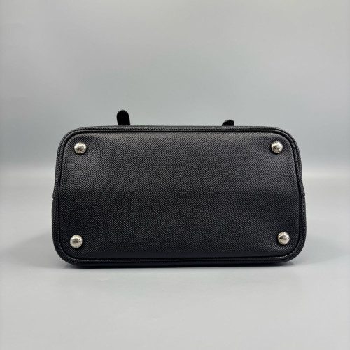 Prada Handbag Saffiano Calfskin Black