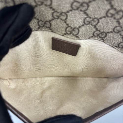 Gucci Web Neo Vintage Belt Bag GG Supreme Monogram Brown Green Gucci Web Neo Vintage Belt Bag GG Supreme Monogram Brown Green