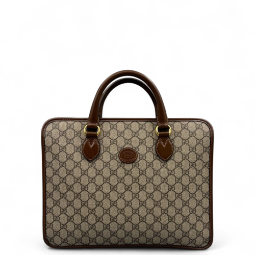 Gucci Briefcase GG Supreme Monogram Brown