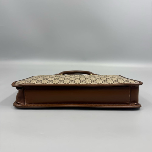 Gucci Briefcase GG Supreme Monogram Brown