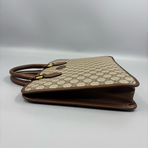 Gucci Briefcase GG Supreme Monogram Brown