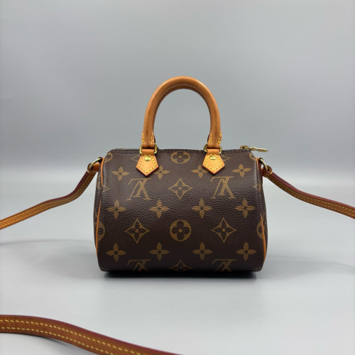 Louis Vuitton Nano Speedy Bandouliere Monogram Brown