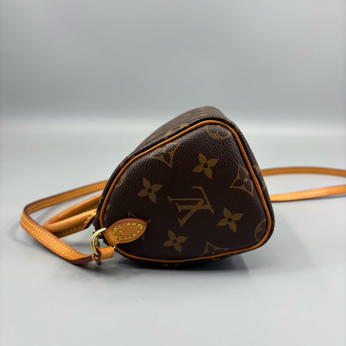 Louis Vuitton Nano Speedy Bandouliere Monogram Brown