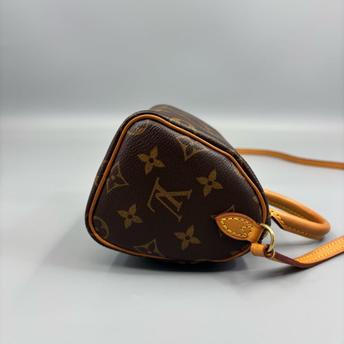 Louis Vuitton Nano Speedy Bandouliere Monogram Brown