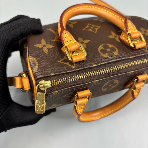 Louis Vuitton Nano Speedy Bandouliere Monogram Brown