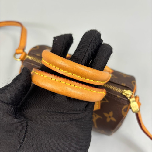 Louis Vuitton Nano Speedy Bandouliere Monogram Brown