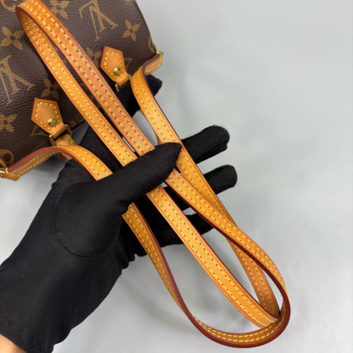 Louis Vuitton Nano Speedy Bandouliere Monogram Brown