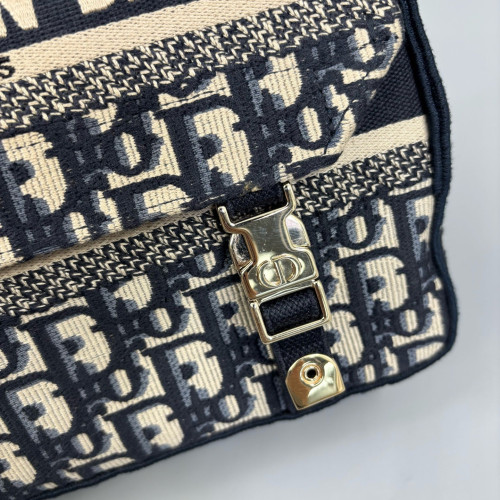 Dior Small Diorcamp Messenger Oblique Blue Beige