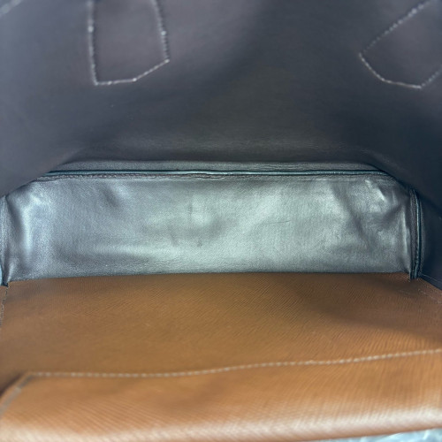 Prada Large Double Bag Saffiano Calfskin Brown