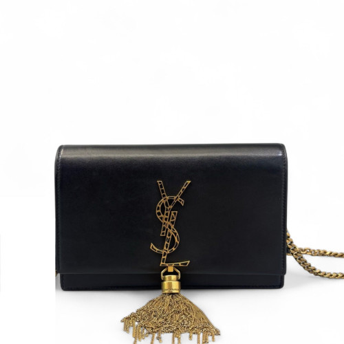 Yves Saint Laurent Small Kate Crossbody Bag Calfskin Black