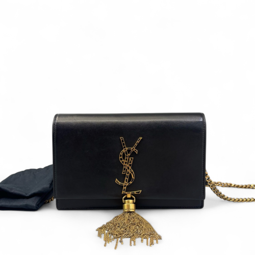 Yves Saint Laurent Small Kate Crossbody Bag Calfskin Black