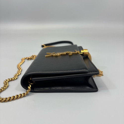 Yves Saint Laurent Small Kate Crossbody Bag Calfskin Black