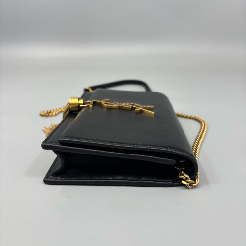 Yves Saint Laurent Small Kate Crossbody Bag Calfskin Black