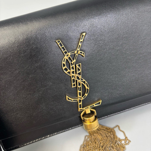 Yves Saint Laurent Small Kate Crossbody Bag Calfskin Black