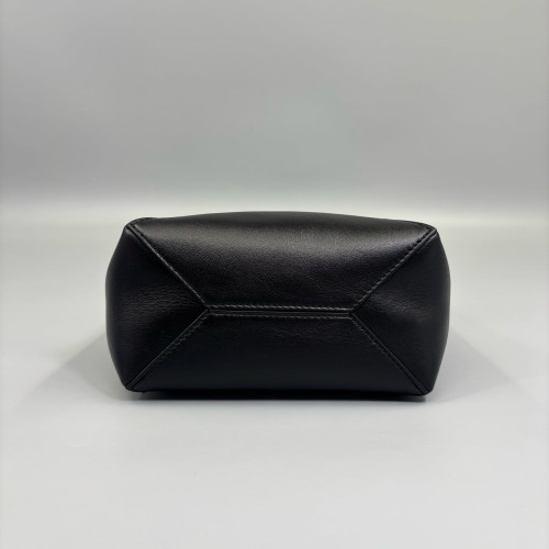 Loewe Mini Puzzle Fold Tote Calfskin Black