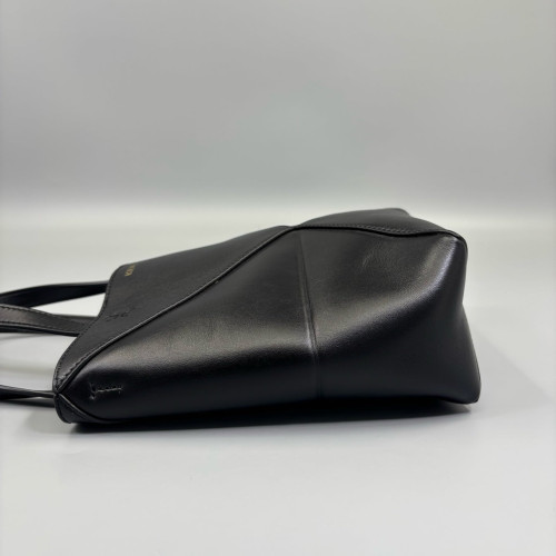 Loewe Mini Puzzle Fold Tote Calfskin Black