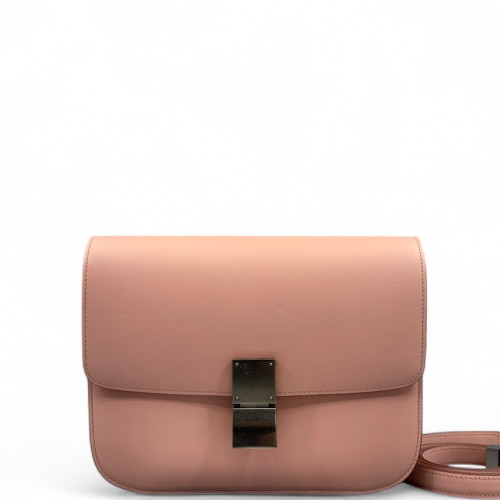 Celine Medium Classic Box Smooth Calfskin Pink