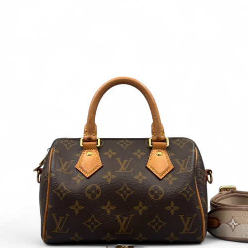 Louis Vuitton Speedy Bandouliere 20 Monogram Brown