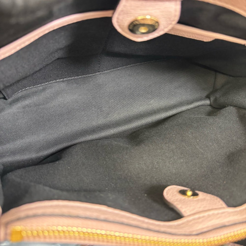 Burberry Medium Banner Tote Calfskin House Check Pink Khaki Beige Burberry Medium Banner Tote Calfskin House Check Pink Khaki Beige