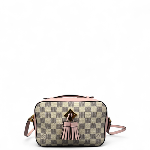 Louis Vuitton Saintonge Damier Azur White Pink