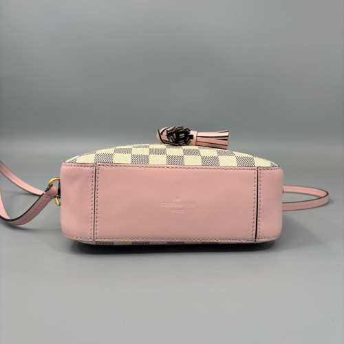 Louis Vuitton Saintonge Damier Azur White Pink