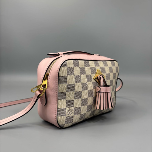 Louis Vuitton Saintonge Damier Azur White Pink