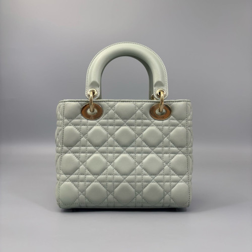 Dior Small Lady Dior Lambskin Light Green