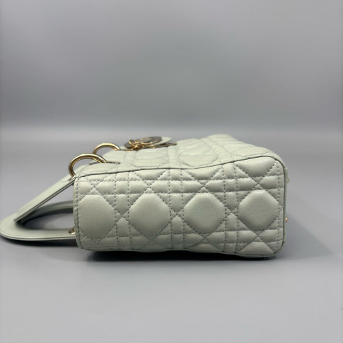 Dior Small Lady Dior Lambskin Light Green