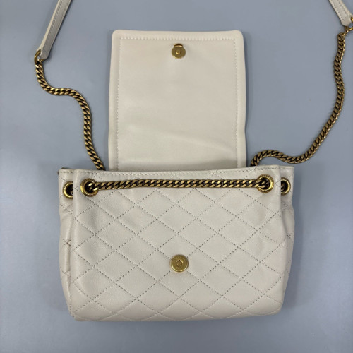 Yves Saint Laurent Mini Nolita Shoulder Bag Calfskin Beige