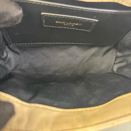 Yves Saint Laurent Mini Nolita Shoulder Bag Calfskin Beige
