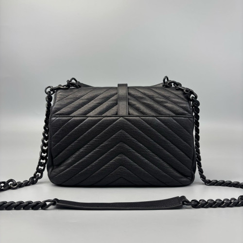 Yves Saint Laurent Medium College Calfskin Black Yves Saint Laurent Medium College Calfskin Black