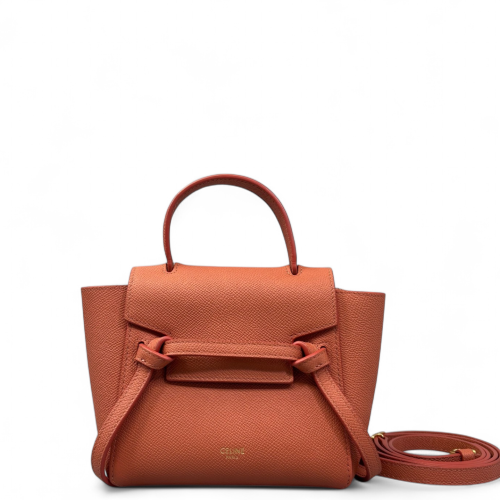 Celine Pico Belt Bag Grained Calfskin Brick Red