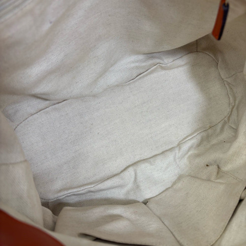 Gucci Tote Bag GG Supreme Monogram Beige Brown Orange