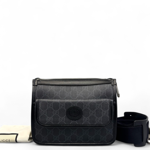 Gucci Messenger GG Supreme Monogram Black