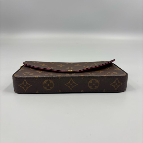 Louis Vuitton Pochette Felicie Chain Wallet Monogram Brown