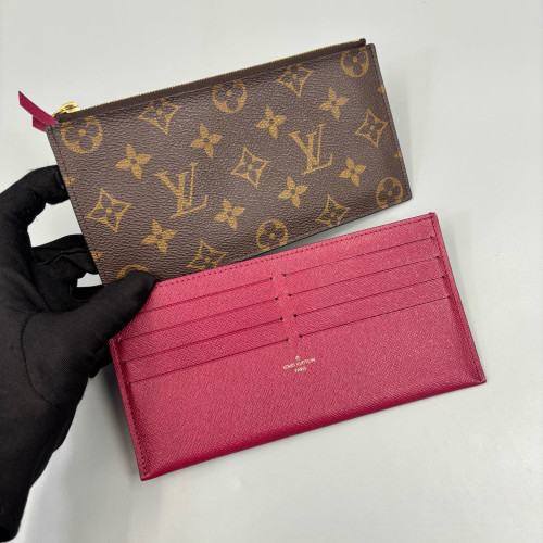 Louis Vuitton Pochette Felicie Chain Wallet Monogram Brown