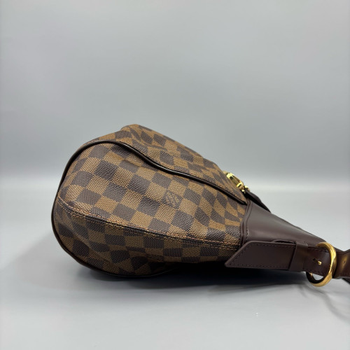 Louis Vuitton Sistina Shoulder Bag MM Damier Ebene Brown
