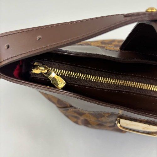 Louis Vuitton Sistina Shoulder Bag MM Damier Ebene Brown