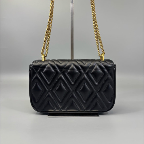 Miu Miu Flap Bag Soft Calfskin Black