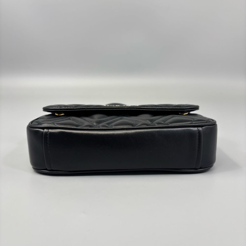 Miu Miu Flap Bag Soft Calfskin Black