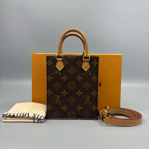 Louis Vuitton Petite Sac Plat Monogram Brown