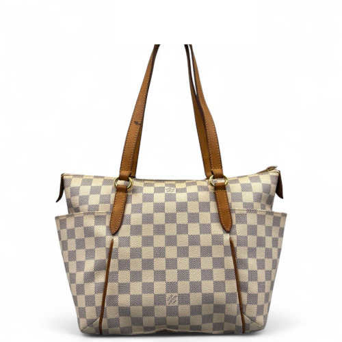 Louis Vuitton Totally PM Damier Azur White Grey