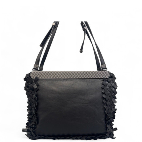 Bottega Veneta Tote Bag Lambskin Intrecciato Black
