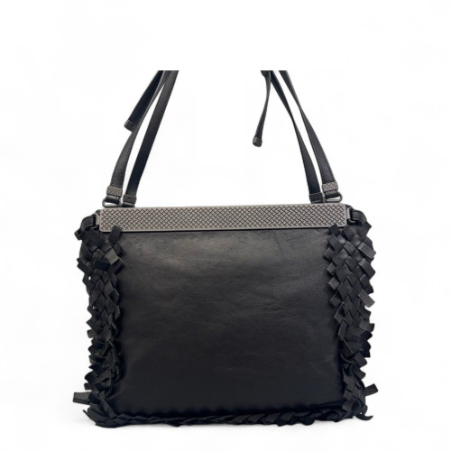 Bottega Veneta Tote Bag Lambskin Intrecciato Black