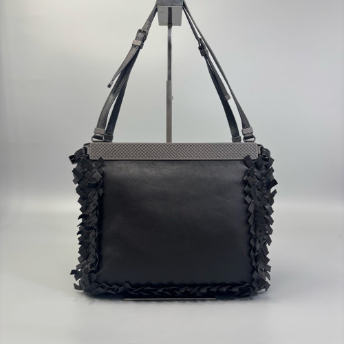Bottega Veneta Tote Bag Lambskin Intrecciato Black