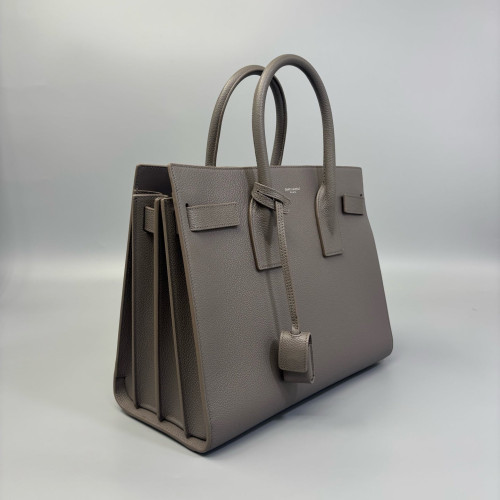 Yves Saint Laurent Small Sac De Jour Calfskin Grey