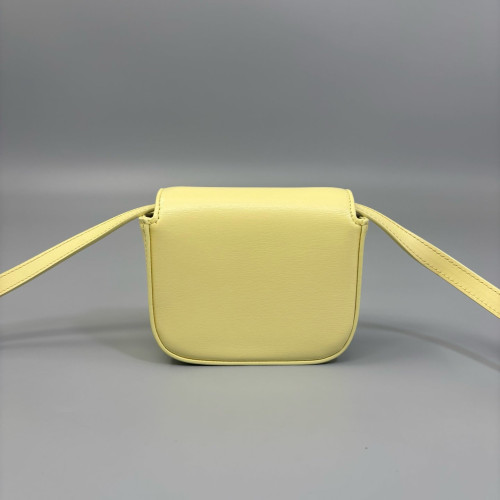 Celine Mini Claude Shoulder Bag Smooth Calfskin Yellow