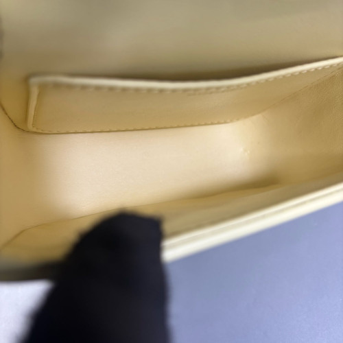 Celine Mini Claude Shoulder Bag Smooth Calfskin Yellow