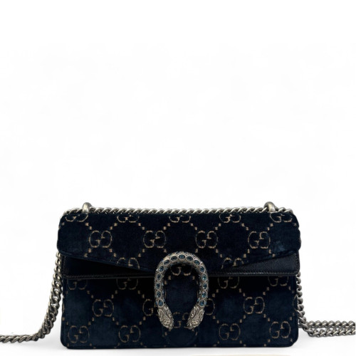 Gucci Crystal Small Dionysus Velvet Black