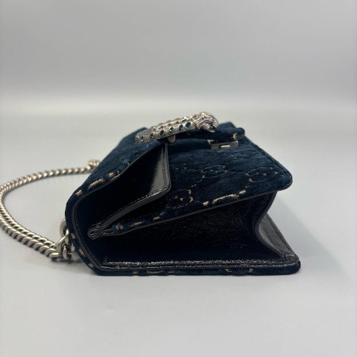 Gucci Crystal Small Dionysus Velvet Black